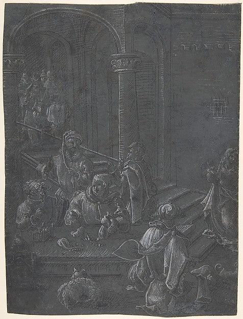 The Presentation of Mary in the Temple c1520-Anonymous,Nether,16x12"(A3)Poster