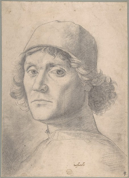 Bust of a Man His Gaze Directed Toward the Spectator c1500-An, Poster Print Wall Art