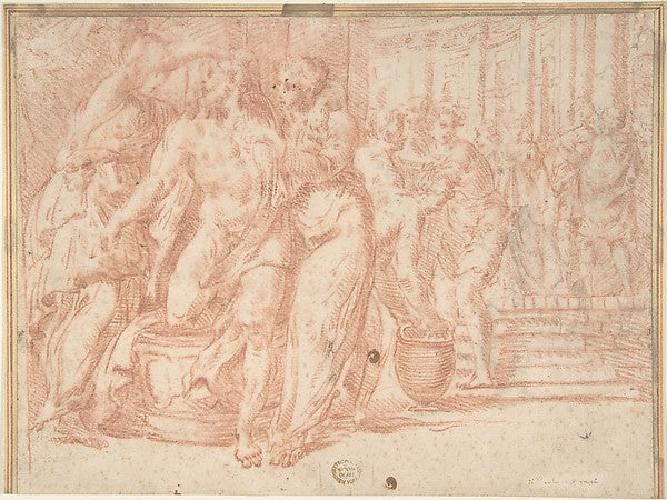 Minerva Beautifies Ulysses 19th cent-Anonymous, Italian, 19th,16x12"(A3) Poster