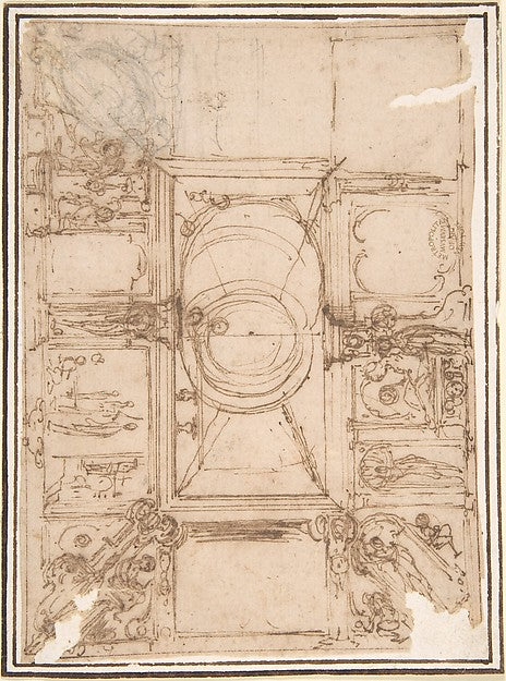 Project for Ceiling Decoration 16th cent-Anonymous, Italian, 1,16x12"(A3) Poster