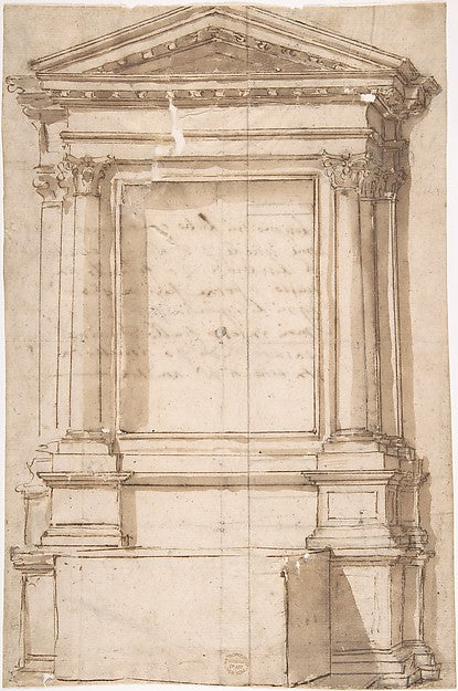 Architectural Frame for Altar 16th cent-Anonymous, Italian, 16,16x12"(A3) Poster