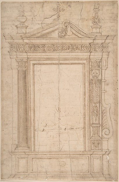 Altar Frame 16th cent-Anonymous, Italian, 16th cent,16x12"(A3) Poster
