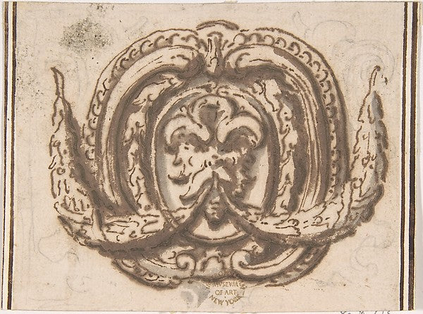 Ornament for Cartouche 16th cent-Anonymous, Italian, 16th cent,16x12"(A3) Poster