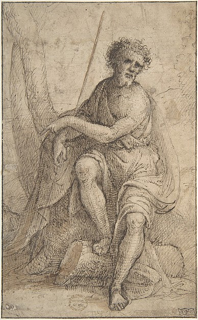 Saint John the Baptist 1550-Anonymous, Italian, North Italy, 1, Poster Print Wall Art