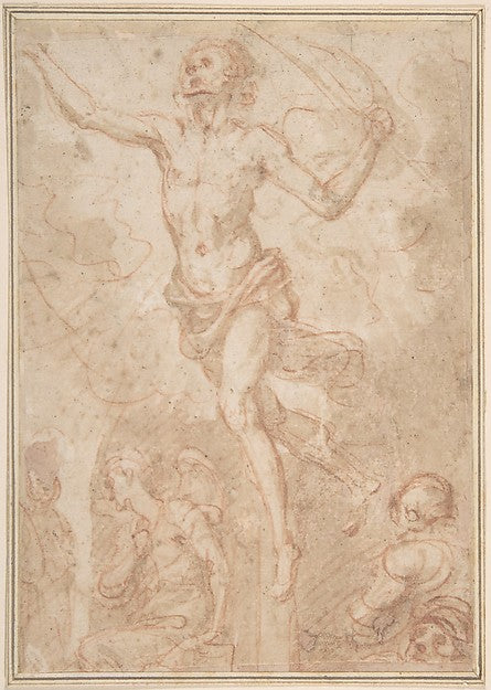 The Resurrection of Christ 17th cent-Anonymous, Italian, Roman,16x12"(A3) Poster