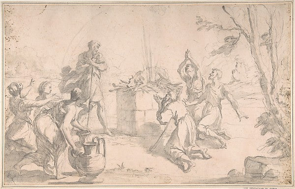 The Sacrifice of Noah 17th cent-Aureliano Milani,16x12"(A3) Poster