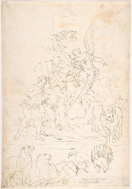 The Expulsion from the Garden 17th cent-Anonymous, Italian, Ro,16x12"(A3) Poster