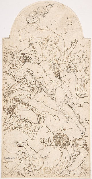 Death of Christ Redeeming Souls from Purgatory 17th cent-Anony,16x12"(A3) Poster