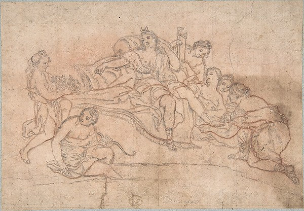 Toilet of Diana 17th cent-Anonymous, Italian, Roman-Bolognese,,16x12"(A3) Poster