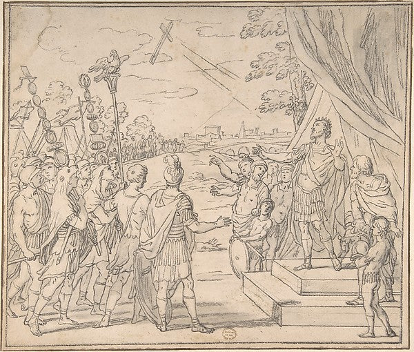 Vision of Constantine copy after a drawing by Giacinto Gimign,16x12"(A3) Poster