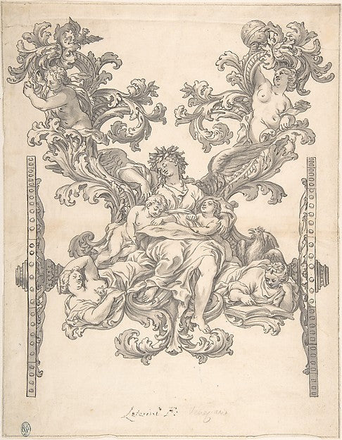 Design for Rear Decoration of a Coach n.d.-Attributed to Agost, Poster Print