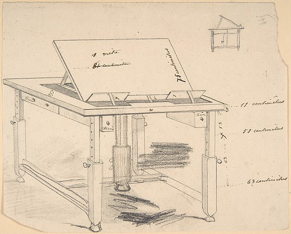 Project for a work table-Félicien Rops, Poster Print Wall Art