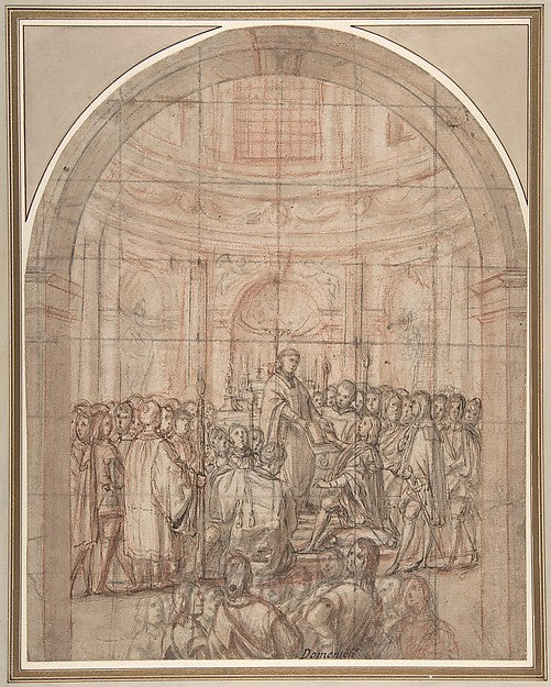 The Swearing In of a Knight of the Tuscan Order of Saint Steph,16x12"(A3) Poster