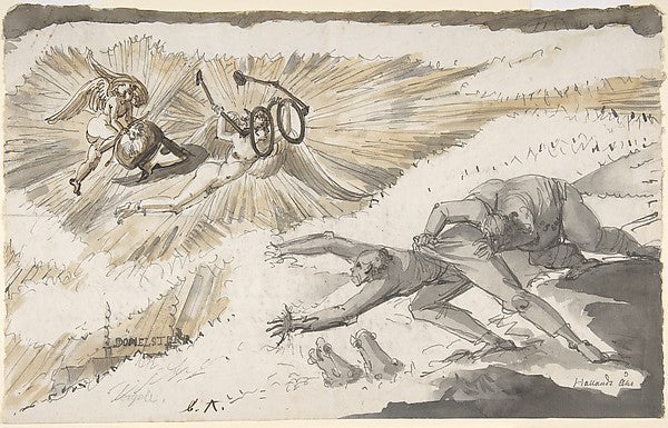 Carl Ehrenswärd as Apollo flying to inspect Sergel and Abilga, Poster Print