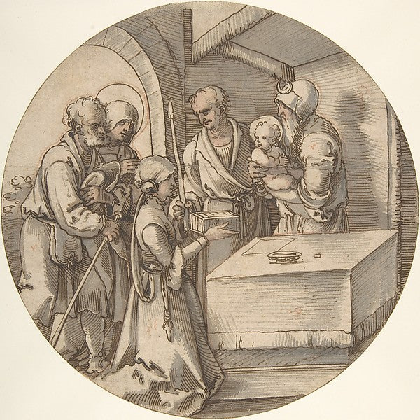 The Presentation of the Infant Jesus in the Temple early to mi,16x12"(A3) Poster
