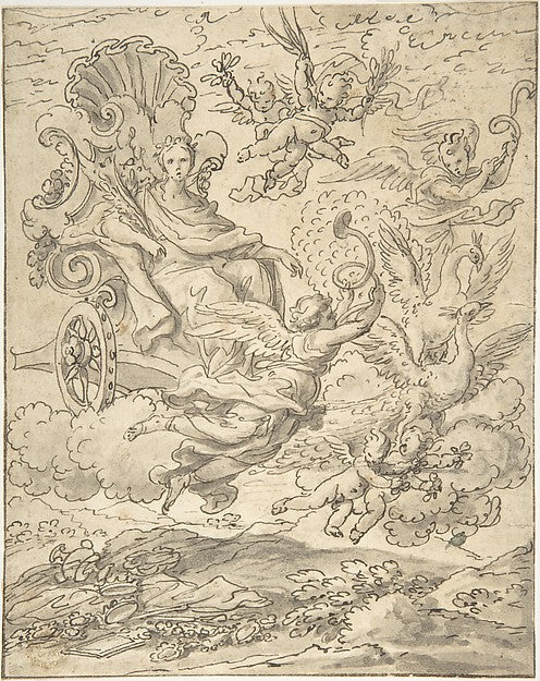 Juno 18th cent-Anonymous, Italian, first half of the 18th cent,16x12"(A3) Poster