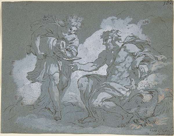Jupiter and Ganymede 1645–98-Johan Carl Loth,16x12"(A3)Poster