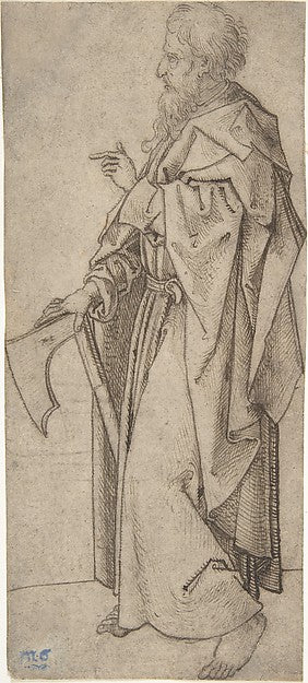 St. Matthew 15th cent-Style of Martin Schongauer,16x12"(A3) Poster