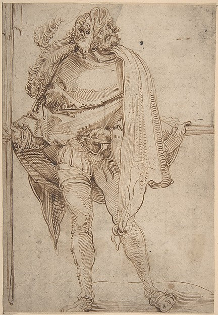 Landsknecht early 16th cent-Hans Schäufelein, Poster Print Wall Art