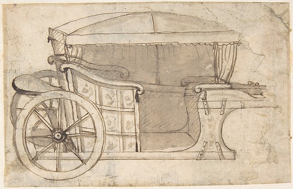Design for a Carriage 18th cent-Anonymous, Italian, first half,16x12"(A3) Poster
