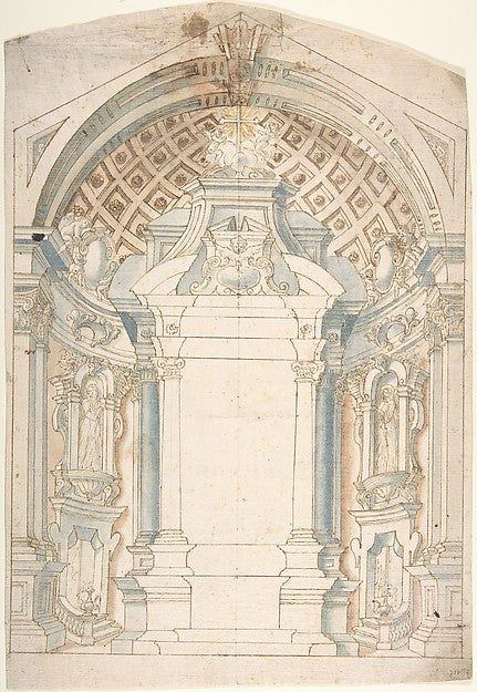 Project for the decoration of an Altar. 1700–1780-Anonymous,I,16x12"(A3)Poster