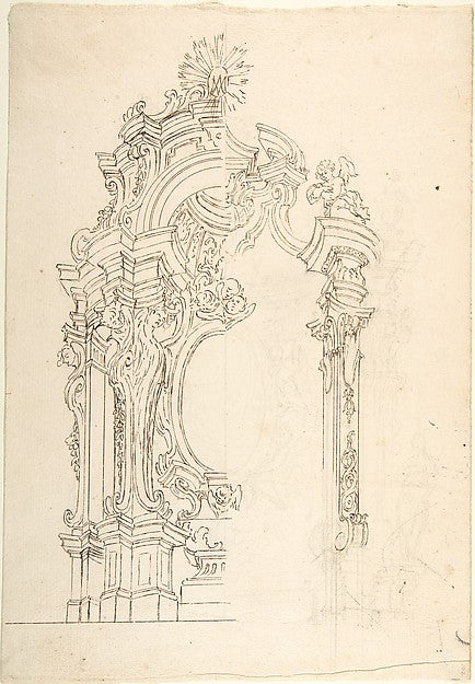 Design for an Altar 1700–1780-Anonymous,Italian,Piedmontese,, Poster Print Wall Art