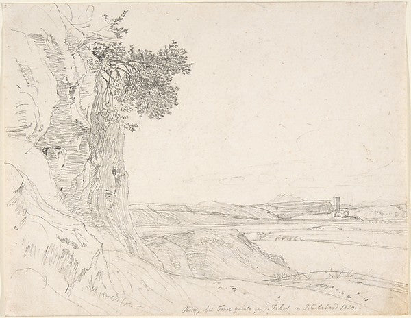 A View of the Roman Campagna with the Tiber near Torre Quinto,16x12"(A3)Poster