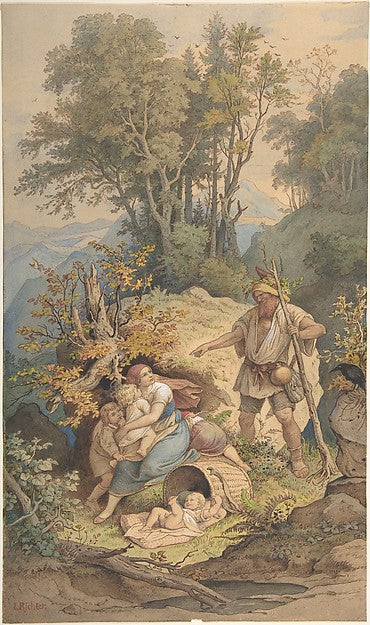 Rübezahl 1820–84-Adrian Ludwig Richter,16x12"(A3) Poster