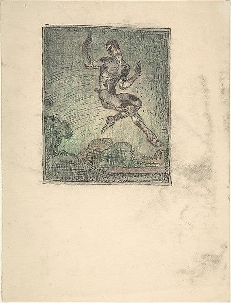 Dancer in the Role a Faun early 20th cent-Paul Scheurich,16x12"(A3) Poster