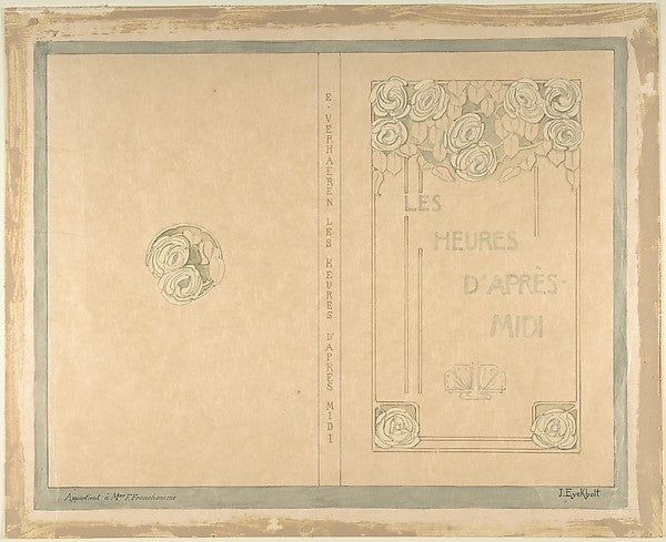 Design for "Les Heures d'Après Midi" by Emile Verhaeren after, Poster Print