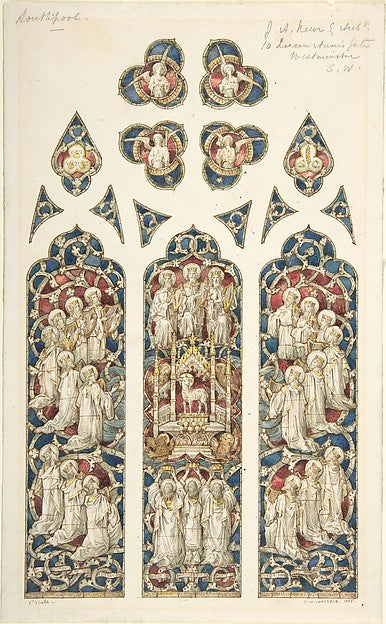 Design for Stained Glass Window 1885-Horatio Walter Lonsdale, Poster Print Wall Art