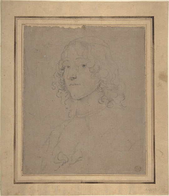 Portrait Study 1635–41-Anthony van Dyck, Poster Print Wall Art