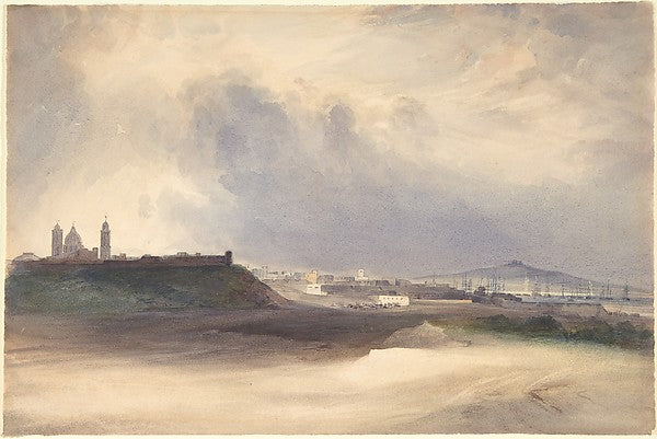 Approach to Montevideo Uruguay 1832-Conrad Martens, Poster Print Wall Art