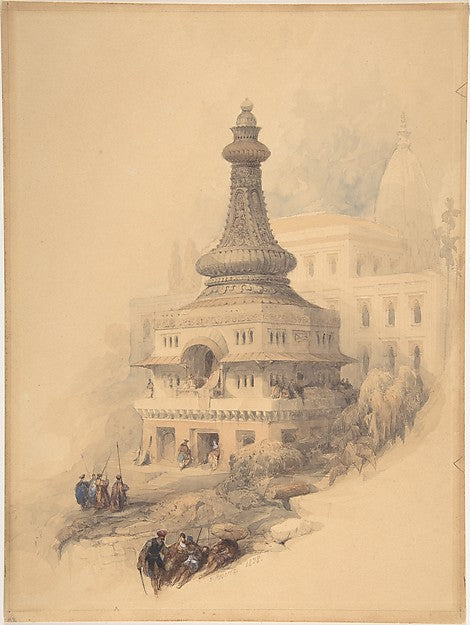 Oriental Scene 1838-David Roberts, Poster Print Wall Art
