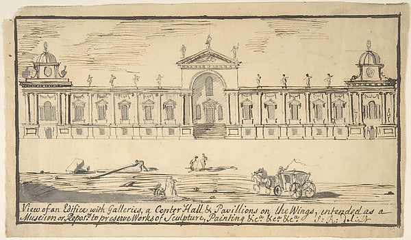 Design for a Museum or Repository 1758-Attributed to Stephen R, Poster Print Wall Art