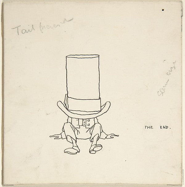 Tailpiece Topsy-Turvy Tales c1923-William Heath Robinson, Poster Print Wall Art