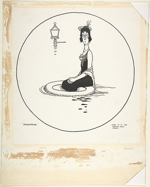 And in it She Floated Home Safely - Skinnemelink Topsy-Turvy T, Poster Print Wall Art