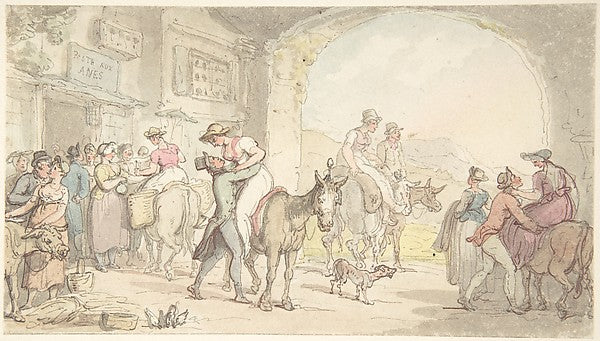 Pleasure of a Poste aux Anes from Sentimental Travels c1821-T, Poster Print Wall Art