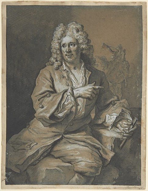 The Sculptor Antoine Coysevox-Gilles Allou,16x12"(A3) Poster