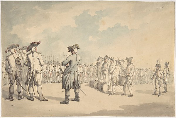 The Review c1800-Thomas Rowlandson, Poster Print Wall Art