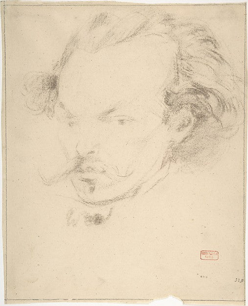 Portrait of the Artist 1850–83-Charles Bargue, Poster Print Wall Art