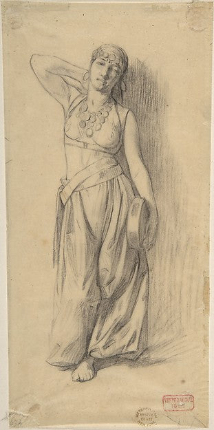 Study for "The Almeh" 1879-Charles Bargue, Poster Print Wall Art