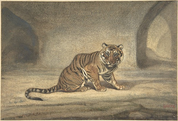 Tiger 1810–75-Antoine-Louis Barye, Poster Print Wall Art