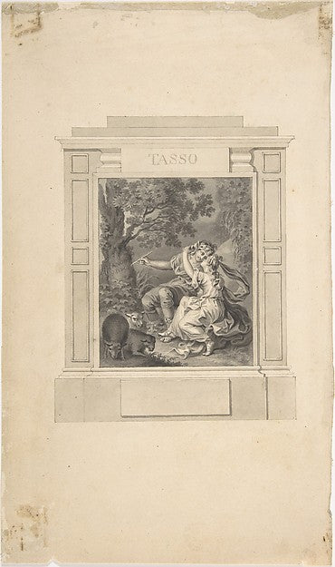 Fronticepiece for Tasso's Poems late 18th–mid-19th cent-Richar, Poster Print