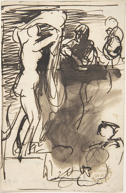 Studies for 'The Bride at Her Toilet on the Day of Her Wedding, Poster Print
