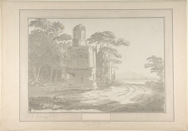 Italian Landscape with a Tomb 1783-Sir George Howland Beaumont, Poster Print Wall Art