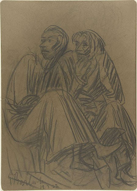 The Listeners 1922-Ernst Barlach,16x12"(A3) Poster