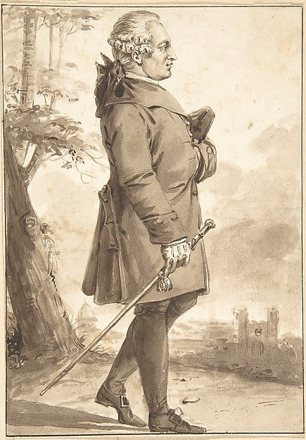 Portrait of P.-A. Caron de Beaumarchais n.d.-Jean-Baptiste-Fra,16x12"(A3) Poster