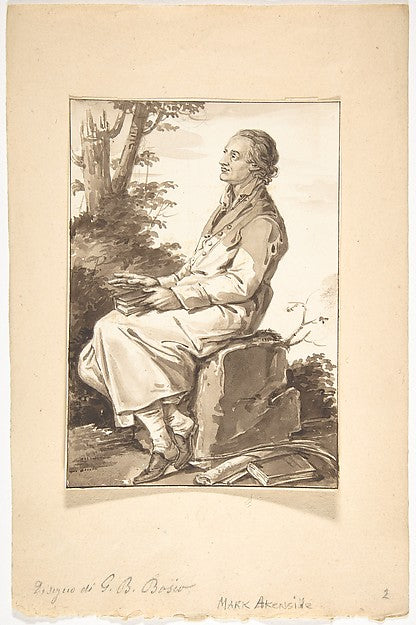 Portrait of Mark Akenside n.d.-Jean-Baptiste-François Bosio,16x12"(A3) Poster