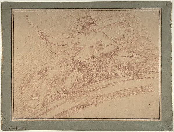 America 18th cent-Edme Bouchardon,16x12"(A3)Poster